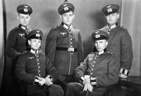 Adéla Lasáková's uncle Josef Flaška in Wehrmacht uniform, 1940s