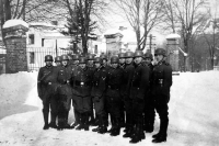 Wehrmacht soldiers including Adéla Lasáková's uncle Josef Flaška (unidentified), 1940s