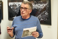 Jaroslav Jirman at the opening of his photographs in Trutnov in 2018. Photo used with the kind permission of the author Lenka Šálková