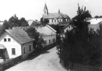 Lipová Street in Štěpánkovice, 1930s