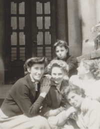 With friends at the Secondary Medical School in Trutnov