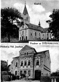 Period postcard of Štěpánkovice