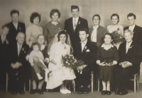 Wedding of Marie Hamplová and Otakar Pražák in 1961