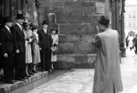Wedding of Milan Weber's parents, Old Town Hall in Prague, June 1941