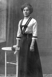Milan Weber's grandmother Kateřina Doležalová, around 1900