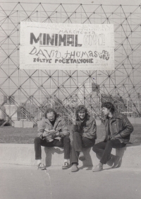 Miroslav Drábek (centre), Marchewka festival, Poland, Warsaw, 1986