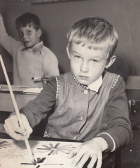 Miroslav Drábek in the first year, Ostrov nad Ohří, 1970