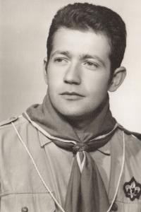Václav Diviš as a scout leader, 1970