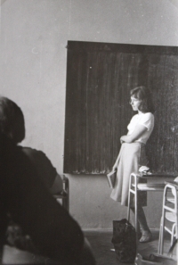 As a student of the Kutná Hora Gymnázium (1972-1976) during an examination in Latin language