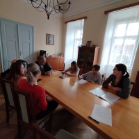 Marian Rudolf Kosík recording his narration for the project Stories of Our Neighbours