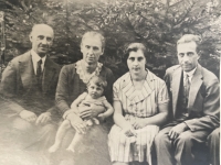 Blanka Matějková with her grandparents