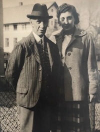Blanka Matějková with her father