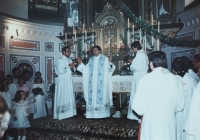 First Mass day in the church, 1983