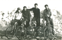 With friends near Pohořelice 1946