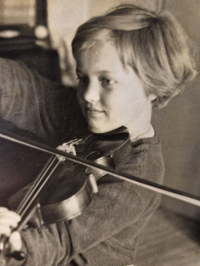 Marie Hanušová as a child
