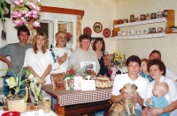 Extended family of Vladimír Kučera with his wife, daughters and grandchildren, 1997