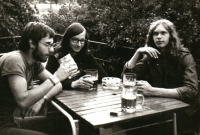 At the Beer Festival 1976, first from the right