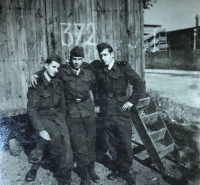 During his military service 