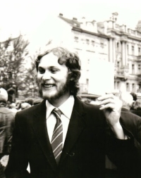 Graduation with diploma - Pardubice 1981