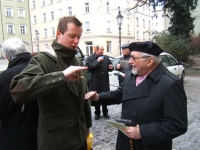 Monsignor Karel Fořt on the right, 2007
