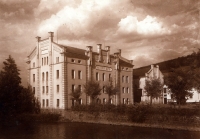 Period photo of the mill in Borovy owned by witness' father Karel Prokop