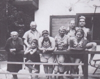 Family at the cottage in Rozdrojovice