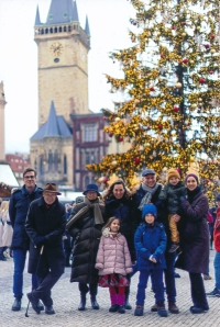 Peter and Suzanne Formánek with the families of their children, Andy and Alexandra, at Christmas 2024