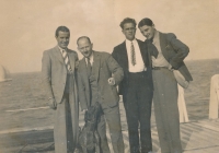 Antonín Nežerka (second left)