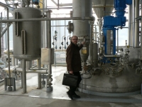 Bohumil Pelc, start of the new Polyestery operation, Ústí n. L. 2006