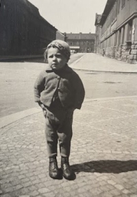 Jaroslav Eliáš in childhood, 1940s