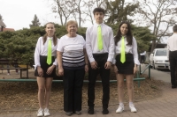 Zdeňka Dvořáková and her team during the final presentation of the project Stories of Our Neighbours, April 2025