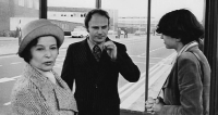Hana Hoffmeisterová with her son Jan and his wife in London in 1974