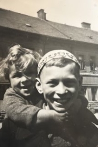 Jaroslav Eliáš with his older brother