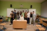 Adolfina Vodičková with the team from the Stories of Our Neighbours project