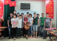 Marie Hanušová in Vietnam as a Czech language teacher