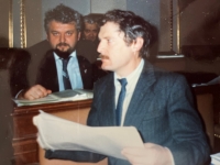 While working in the Czech National Council, 1991