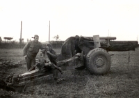 American soldiers in the meadows near Borovy, summer of 1945