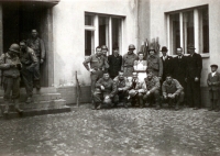 American soldiers in the Borovy mill, summer of 1945