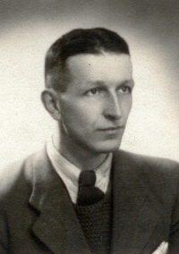 Karel Prokop's portrait from 1945, shortly after returning from the concentration camp