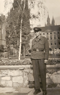 Eduard Vlček at the military service