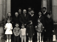 In the Church of the Holy Spirit, May 18, 1964, Emil Fiala, sixth from the left