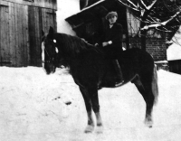 A photograph from the first half of the 1940s showing the son of Emil Montag's second wife, whom she had when she was unmarried. His name was Franz Schmidt