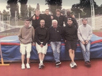 High jumpers and coaches