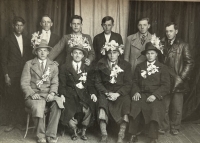 Father Alois a draftee, second left