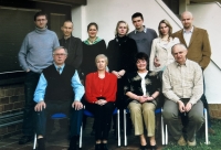 The families of brothers Vladimír (seated far left) and Jaroslav (seated far right)
