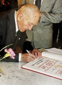 Father ing. Jaroslav Renner at the celebration of his 100th birthday