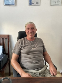 Petr Slezák during filming