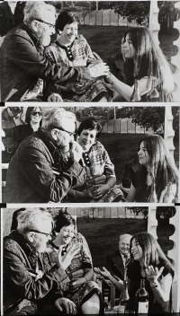 Jan Werich (left) and Emma Srncová (right)