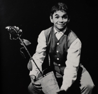 Jiří Srnec in the Black Theatre