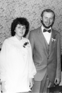 Petr Louda and his wife, 1984